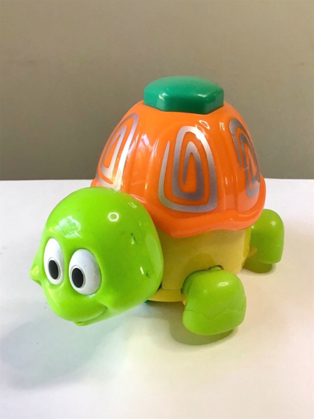 PlayGo Tortoise Along Push-and-Go Button Rolling Toy Turtle For Toddlers